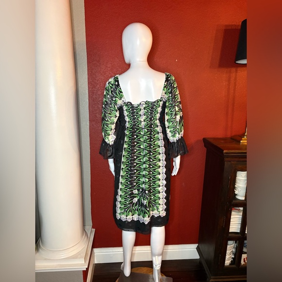 Anna Sui- Midi Floral Dress. Size S - Picture 3 of 8